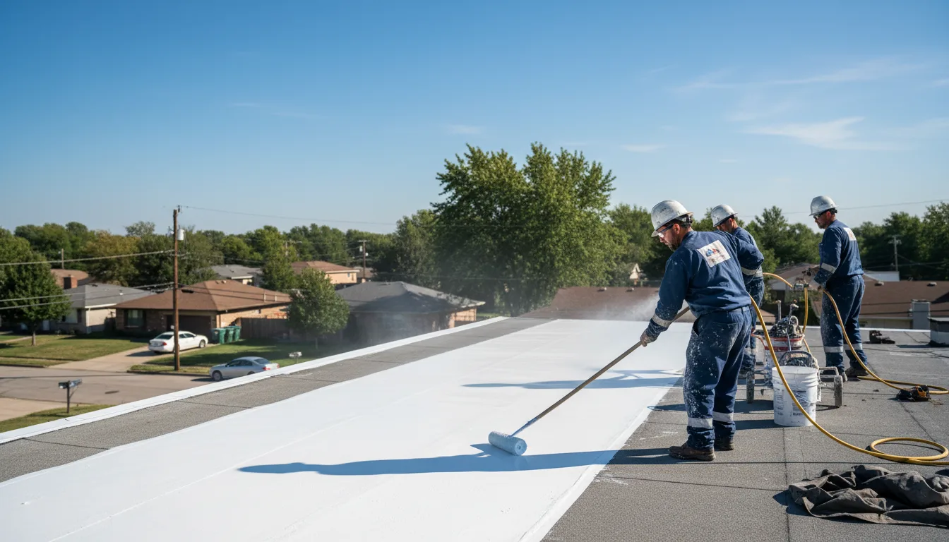 Commercial roof coating in Siloam Springs, AR near me